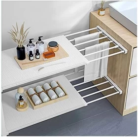 Adjustable Tension Shelf – 42cm Wide 30–40cm Telescopic Length