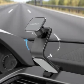 Earldom EH276 Magnetic Car Phone Holder | Dashboard Mount with Flexible Bendable Base