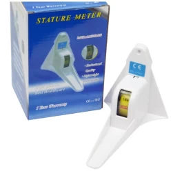 White Stature Meter Height Measure – 2M Wall-Mounted Stadiometer