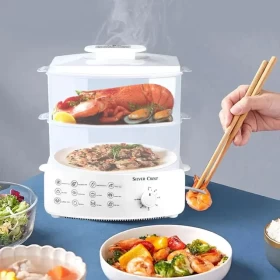 Silver Crest 12L Electric Steamer 1500W – Healthy and Quick Cooking