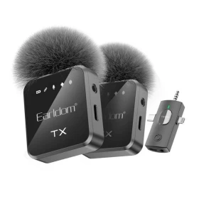 Earldom Collar Clip 3 in 1 Wireless Microphone with 2 Mic-MC-13