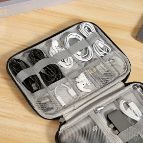 Portable Electronic Organizer Bag – Keep Your Tech Neat & Protected!