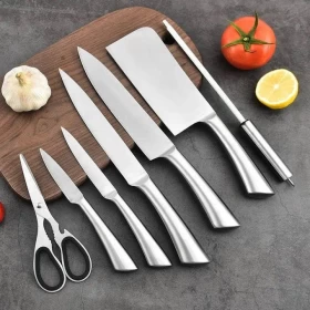 Premium Kitchen Knife Set Stainless Steel Chef Knives with Scissors & Sharpener
