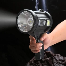 Rechargeable LED Light Searchlight Spotlight With Power Bank