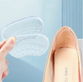Silicone Heel Protector & Gel Heel Cups – Soft Anti-Slip Cushion Inserts
