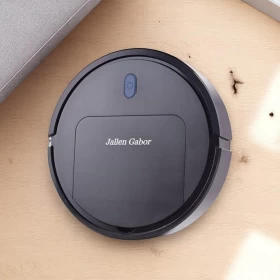 Smart Rechargeable Vacuum Cleaner Robot Black