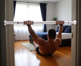 Adjustable Door Frame Pull-Up Bar Home Workout Equipment -60x100cm