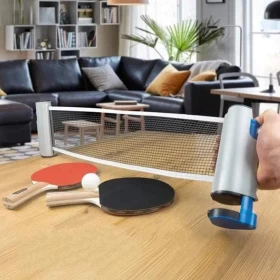 Portable Ping Pong Set with Retractable Net – High-Performance Paddles