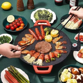 Non-stick Electric Indoor Grill Pan – 14.17 inch