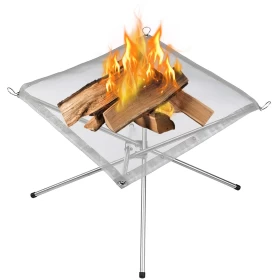 Stainless Steel Mesh Burner – Durable Outdoor Heat Source (42×42×34 cm)