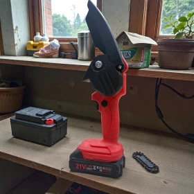 Mini Chainsaw for Wood & Branch Cutting-Battery