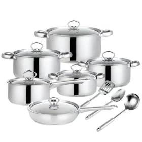 Princess Stainless Steel Cookware Set – Elegant & Durable  15-Piece