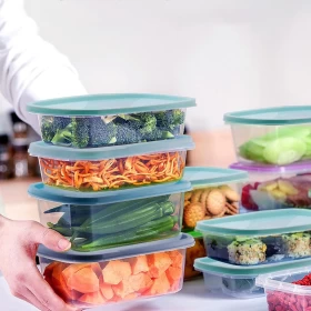 Plastic Mixing Bowl Set – Gradient Blue (Set of 5)