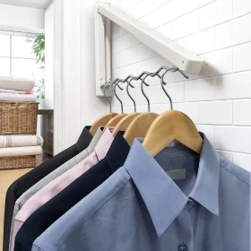 Clothes Hanger Retractable Cloth Drying Rack