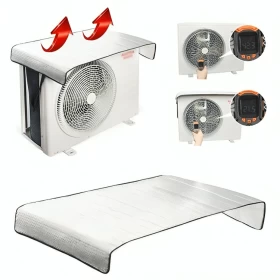 Outdoor Aluminum Foil Air Conditioner Cover Weather Protection -102cm