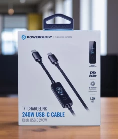 Powerology TFT ChargeLink 240W USB-C Cable