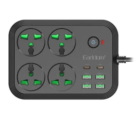 🔌 Earldom 3000W Power Socket – 4 AC Outlets