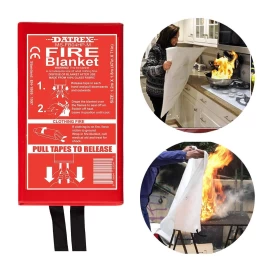 Fire Safety Blanket Fire Resistant Fiberglass Emergency Protection -1x1m