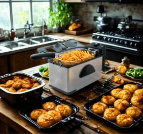 Sayona Electric Deep Fryer – Stainless Steel 3L