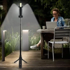 Rechargeable Camping Light with Stand – Portable Outdoor LED Work Light