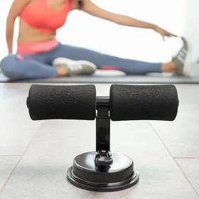 Sit Up Assistant Device Bar – Home Fitness Workout Tool (Black)