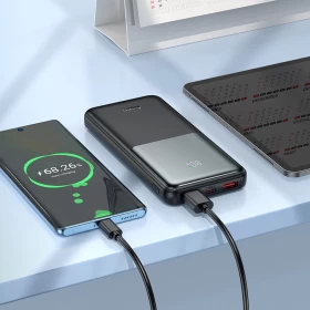 Hoco J136 Power Bank – 10000mAh | 22.5W Fast Charging + PD 20W Portable Charger