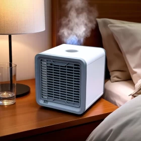 Mini USB Portable Arctic Air Cooler with 7 Colorful lights