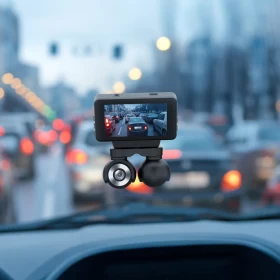 Powerology Dual Lens Dash Camera – Front & Rear Full HD Car DVR