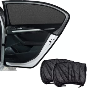 Car Window Shades for Baby – 2PC UV Mesh Sun Shades