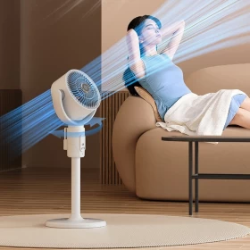 Standing 180° Circulation and Adjustable Height Fan with Remote Control (F1)
