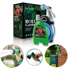 Mini Garden Hose Reel Set for Home & Balcony-10m