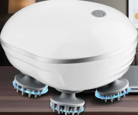 جهاز تدليك فروة الرأس الكهربائي - قابل لإعادة الشحن ومقاوم للماء