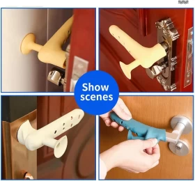 Silicone Safety Door Handle Cover for Children Antistatic