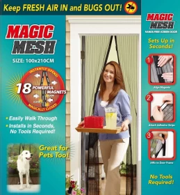 Magic Mesh Hands-free Magnetic Screen Door-210CM
