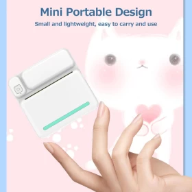 طابعة حرارية محمولة بتقنية بلوتوث للصور والملاحظات