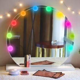 RGB Makeup Vanity Light USB Adjustable Cabinet Mirror Light
