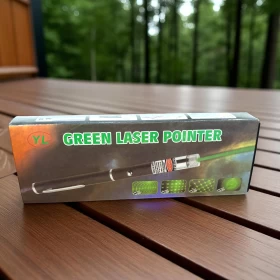 LED Flashlight Laser Pointer With 5 Light Modes