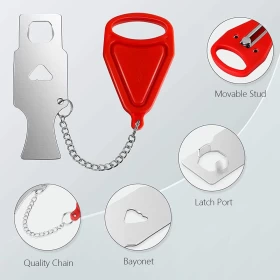 Portable Anti-Theft Door Lock for Travel & Home Security