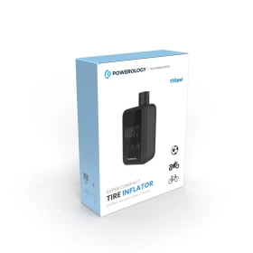Powerology Super Compact Tire Inflator – Powerful Air in Your Pocket!