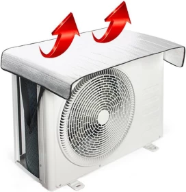 Outdoor Aluminum Foil Air Conditioner Cover Weather Protection -102cm
